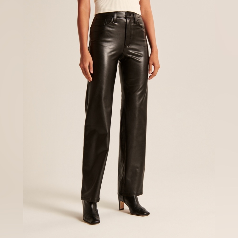 Abercrombie & Fitch Black Straight Leg Pants